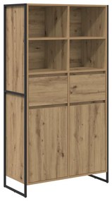 Széf fiókkal 2 pcs Művészi tölgy 81 x 36 x 150.5 cm Faanyag