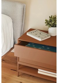 Krémszínű éjjeliszekrény Platt – Teulat