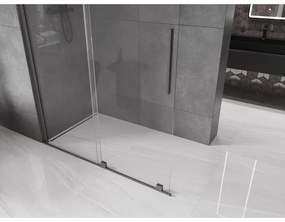 Mexen Velar, tolóajtó a nyílásba Walk-In típusú 150 cm, 8 mm átlátszó üveg, grafit matt, 871-150-000-03-66