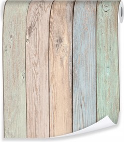 Tapéta Deszka Régi Színes Flizelin Fal Tapéta Hálószoba Nappali