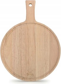 Vágódeszka Fissman 40x30x1,5cm, kaucsukfa, Ökológiai