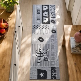 Szürke futószőnyeg 50x150 cm Its Time for Espresso – Hanse Home