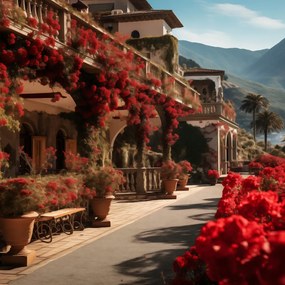 Poszter 20x20cm Vörös idill