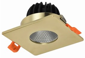 AZZARDO 5991 CLEAN S Kültéri Mennyezetbe Építhető Lámpa Arany LED IP44