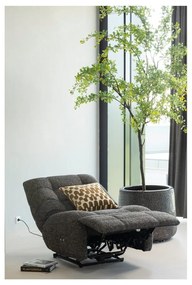 Antracitszürke állítható relaxációs fotel Hein – WOOOD