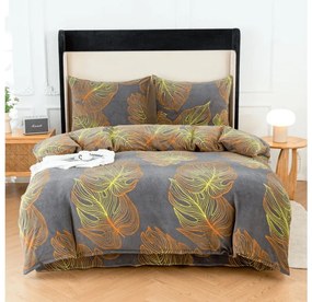 Mikroplüss ágyneműhuzat TESICA szürke Ágyneműhuzat mérete: 70 x 80 cm | 140 x 200 cm