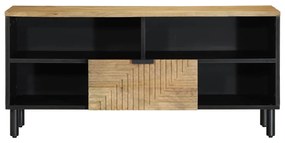 barna tömör mangófa TV-szekrény 100 x 33 x 46 cm