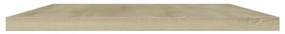 4 db sonoma-tölgy színű forgácslap könyvespolc 100x20x1,5 cm