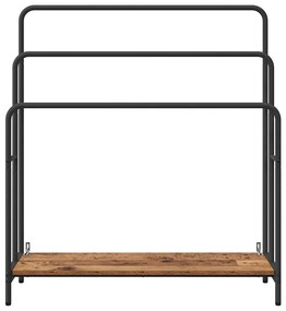 Ruhaszárító polcokkal Régi fa 90 x 30 x 100.5 cm Faanyag
