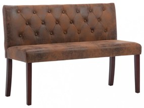 barna művelúr pad 120 cm