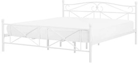 Franciaágy 180 cm RANDEZ (ágyráccsal) (fehér). 1007482