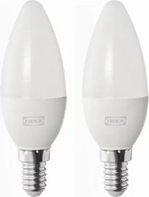 Ikea Solhetta Led izzó 250lum gyertya E14 2db meleg