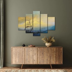 Kép - Egy hajó festménye a tengeren (150x105 cm)