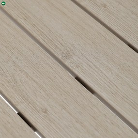 Kerti asztal 160x90 cm, alumínium, polywood, fekete, AZT-S1514 BK
