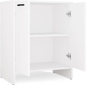 Aldabra Nina 2D fürdőszobai szekrény, 2 ajtó, polcokkal, mosdó alá, fehér