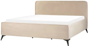 Franciaágy 180 cm Vardiel (szürkésbézs) (ágyráccsal). 1076318