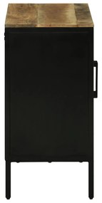 Oldalbord 70x35x70 cm Tömör Érdes Fa Mangó