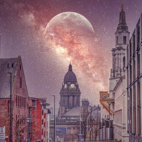 Poszter 70x70cm Csillagos éj, Assaf Frank