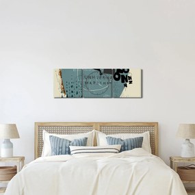 Kép - Repülő léggömb szivárvánnyal (órával) (90x30 cm)