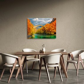 Üveg kép - Konitsa híd (70x50 cm)