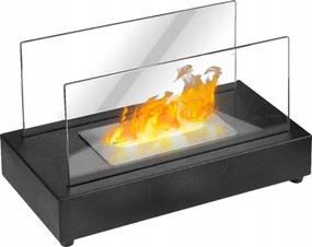 Szabadon Álló Biokandalló Asztal Ház Terasz Bioetanol Fekete