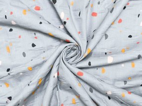 Krepp ágynemű kiságyhoz Renforcé PINTURA szürke Ágyneműhuzat mérete: 45 x 65 cm | 90 x 140 cm