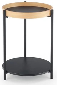 Rolo Dohányzóasztal Tölgy-Fekete