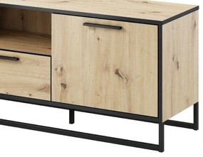 TV asztal/szekrény Bruck (artisan tölgy + fekete). 1091811