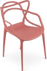 Korall színű műanyag szék KATO