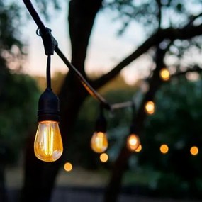Kültéri dekoratív lánc GIRLAND 10xE27/15W/230V 10m IP44