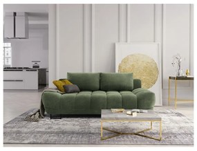 Cumulus zöld háromszemélyes kinyitható kanapé - Windsor &amp; Co Sofas