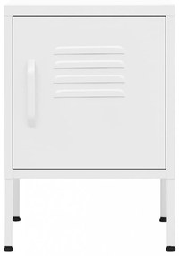fehér acél éjjeliszekrény 35 x 35 x 51 cm