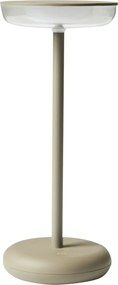 Lindesberg hordozható asztali lámpa, taupe