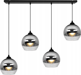 Függeszték Lámpa Mennyezeti Csillár Üveg Lámpabúra Króm Díszléc Az Asztal Felett Sziget