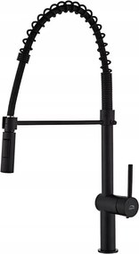 Konyhai Csaptelep Magas 62CM Rugós Fekete