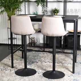 ARCOS 2 bárszék, bézs, velúr