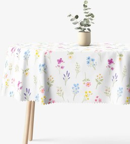 Goldea ovális teflonos terítő - virágoskert 120 x 160 cm