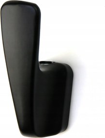 1 db Fali akasztó fekete matt törölköző tartó modern Loft