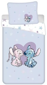 Disney Lilo és Stitch, A csillagkutya Heart ágyneműhuzat 140×200cm, 70×90 cm