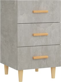 vidaXL betonszürke szerelt fa éjjeliszekrény 40 x 40 x 66 cm