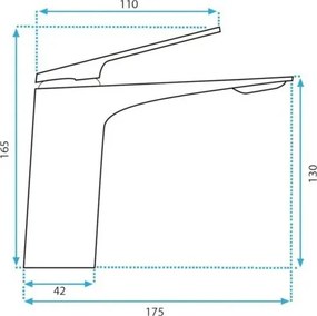 REA-B1178 - Mosdócsaptelep AVALON 16,5 cm fényes króm