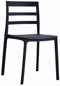 Fekete műanyag szék ELBA
