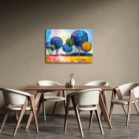 Kupolafák képe, olajfestmény (70x50 cm)