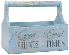 Dekoratív virágláda 30 x 17 x 25 cm kék