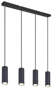 Globo 57911-4HB - ROBBY 4xGU10/35W/230V fekete függeszték