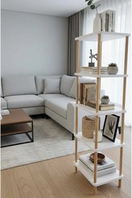Könyvespolc, fehér, 60 cm