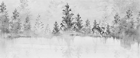 Kép - Szarvas a tónál (120x50 cm)