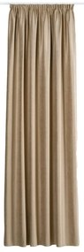 Bézs bársony függöny 140x260 cm Novara – Mendola Fabrics