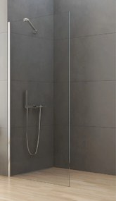 New Trendy New Soleo zuhanyfal 80 cm króm fényes/átlátszó üveg K-0458-WP