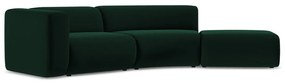 Sötétzöld bársony heverő (jobb oldali) Ekahi – Makamii